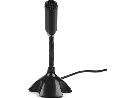 Microfono a condensatore omnidirezionale del collo d'oca dell'ABS con la base