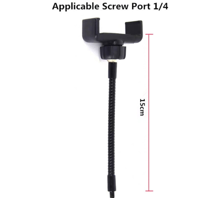 supporto flessibile della clip del telefono cellulare del collo d'oca della lampada di scrittorio di 17cm per l'anello principale di Selfie